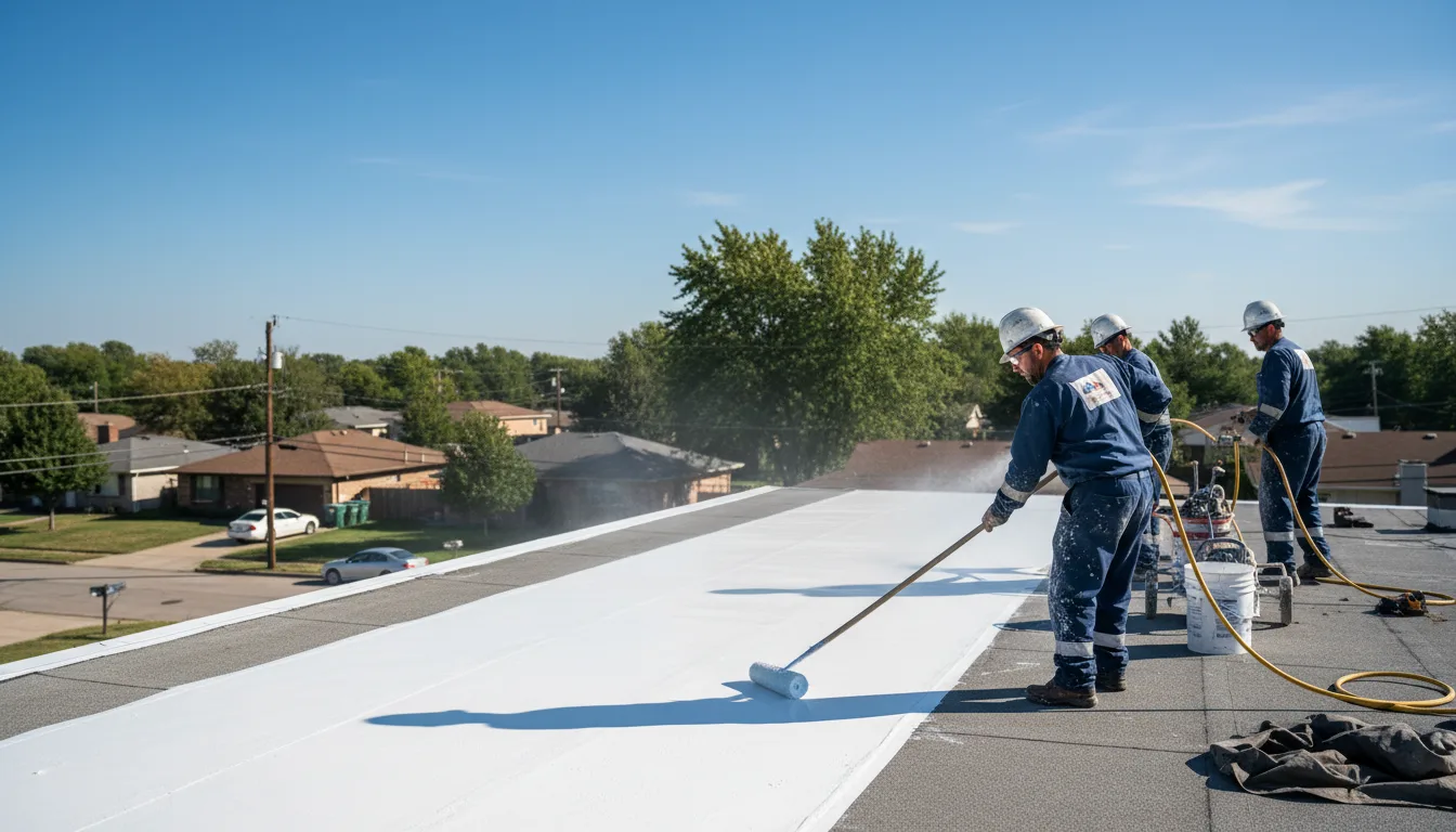 Commercial roof coating in Brodnax, VA near me